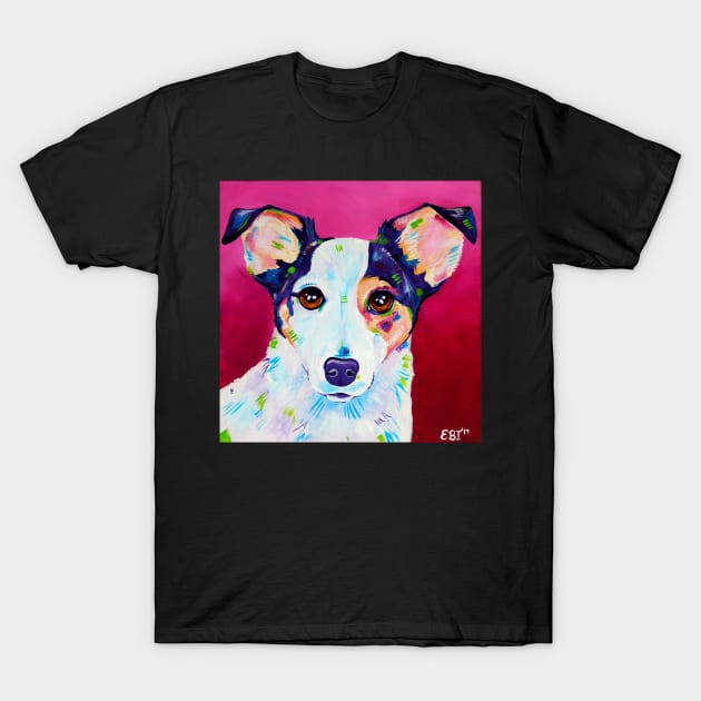 Fox terrier painting - Juno T-Shirt by EveiArt